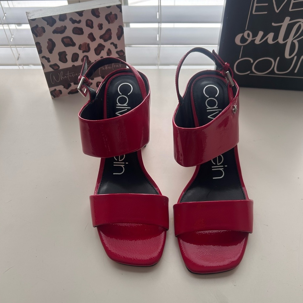 Calvin Klein Women's Red Sandals